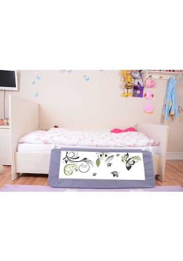 Portakal Safety Portatif Katlanabilir Yatak Bariyeri Gri