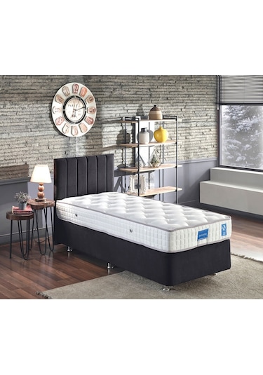 Nironyatak Niron Juliette 80X180 Cm Tek Kişilik Yatak Baza Başlık Takımı - S