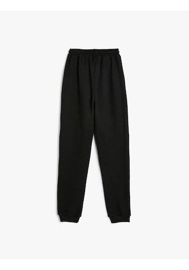 Koton Batman Jogger Eşofman Altı Lisanslı Beli Bağlamalı Siyah 5wkb40148tk Siyah