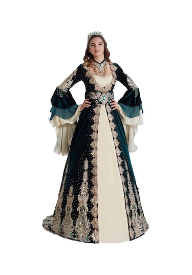 Ceyyiz 5 Parça Kaftan Bindallı Kına Elbisesi Sidra