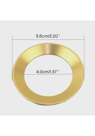 Araba Stil Direksiyon Amblemi Dekoratif Daire Halka Aksesuarları Mavi