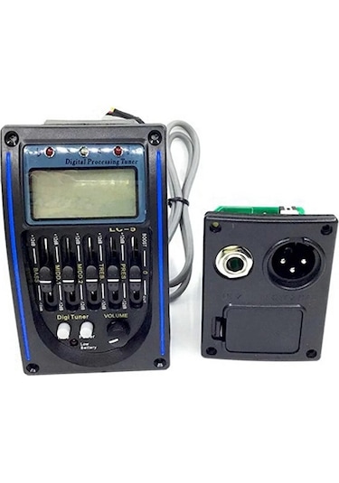 5-bant Lc5 Ekolayzır Gitar Eşikaltılı Lcd Ekranlı