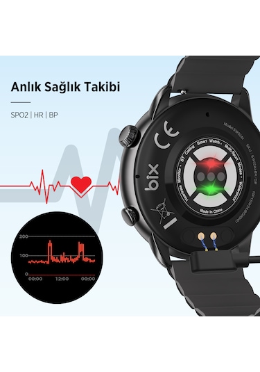 Bix SW02AI Amoled Akıllı Saat (Distribütör Garantili)