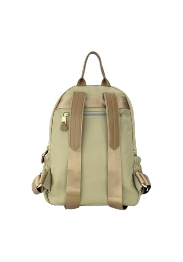 Bolsas Saten Kumaş Kadın Sırt Çanta Bej 1046 Bej