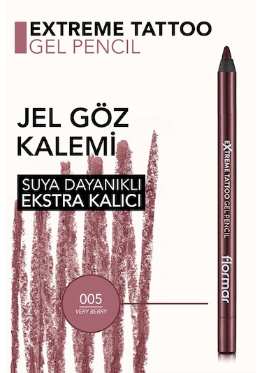 Flormar Extreme Tattoo Akmayan Kajal Göz Kalemi 005 Very Berry