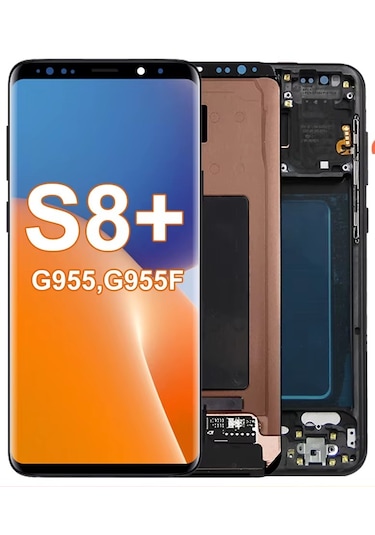 Samsung Galaxy Uyumlu S8 Plus Sm-g955f Lcd Ekran Dokunmatik Full Çıtalı