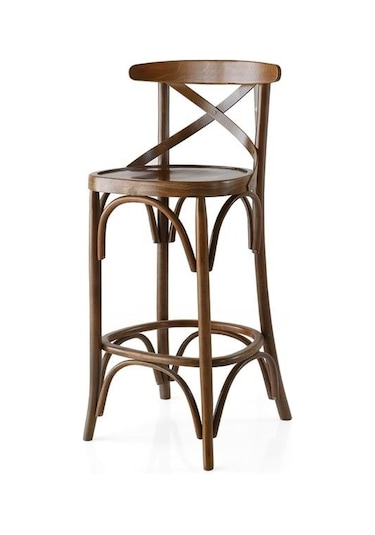 Mobilgen Evra Bar Sandalye Ceviz