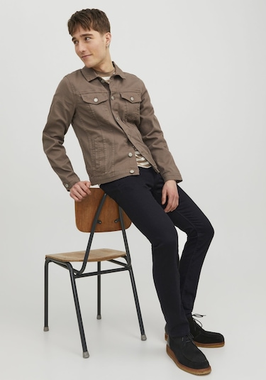 Jack & Jones Erkek Glenn 046 Slim Fit Jean 12113450 Black Denim