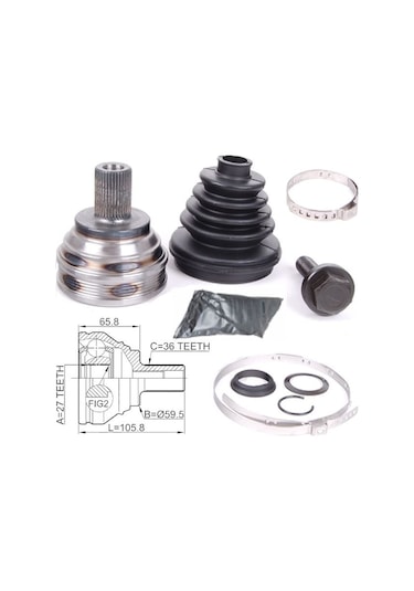 25 Gkn 304329 - Aks Kafası Dış Bgu-bdk-bag-blp-blf-chga-bxw-blf-