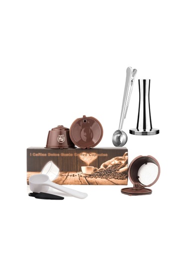 Kahverengi İ Cafilas Dgpc03 Yeniden Kullanılabilir Doldurulabilir Kahve Kapsül Filtresi Gı Krema Yapımcısı Kahve Mk. Aks. 56600414