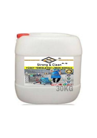 Strong&Clean Profesyonel Yüzey Temizleyici Limon Kokulu 30 KG