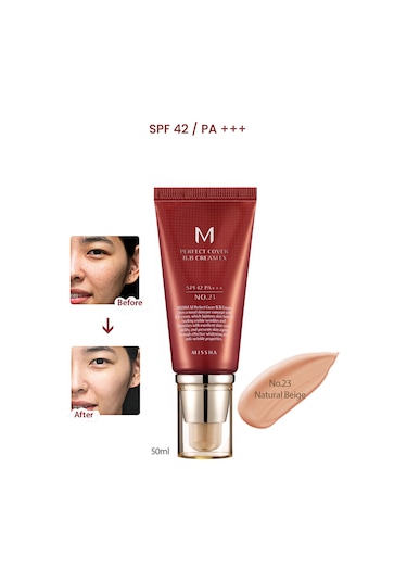 Missha Yoğun Kapatıcılık Sunan BB Krem M Perfect Cover BB Cream Ex No: 23