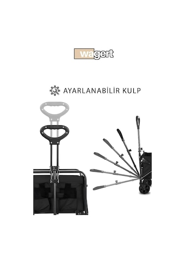 Küçük Boy Çok Amaçlı Katlanır Kamp Piknik Tatil Sahil El Arabası Vd35