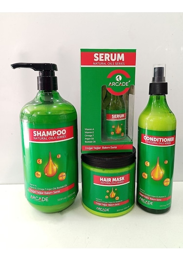 Arcade Natural Oils Serisi Saç Bakım Seti