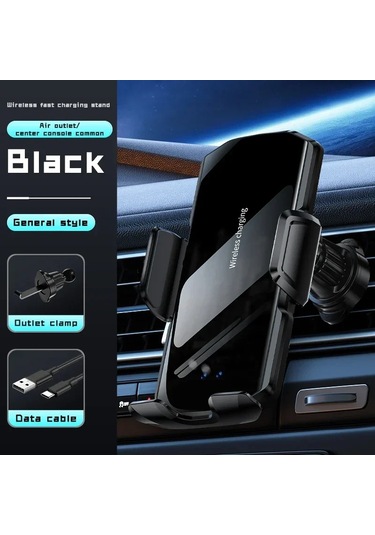 Kablosuz Araç Hava Firar Telefon Tutucu 15 W Hızlı Şarj 1