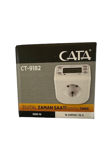 Cata Ct-9182 3680w 16 Amper Dijital Zaman Saati 8 Adet