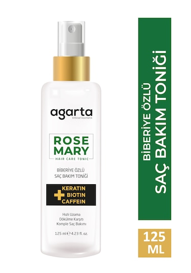 Agarta Saf Biberiye Suyu Dökülme Karşıtı ve Saç Uzamasını Destekleyici Saç Toniği 125 ML﻿﻿