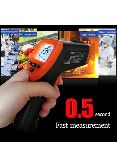 Sones Dt-8380 Kızılötesi Termometre, Sıcaklık Aralığı: -50 - 550 Santigrat Derece, Mesafe Aralığı: 35cm