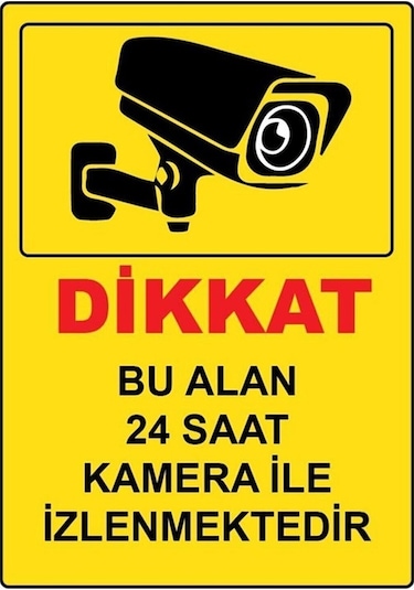 Bu Alan Kamera Ile Izlenmektedir Uyarı Levhası (537467534)