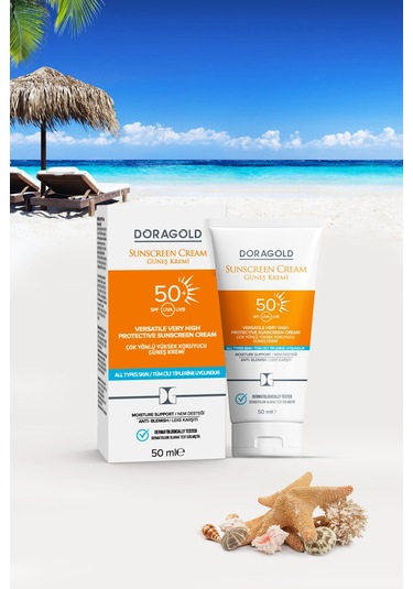 Doragold SPF 50+ Leke Karşıtı Çok Yönlü Güneş Kremi 50 ML
