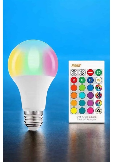 Led Ampul Enerji Dostu Rgb Işıklı 100w Led Işık