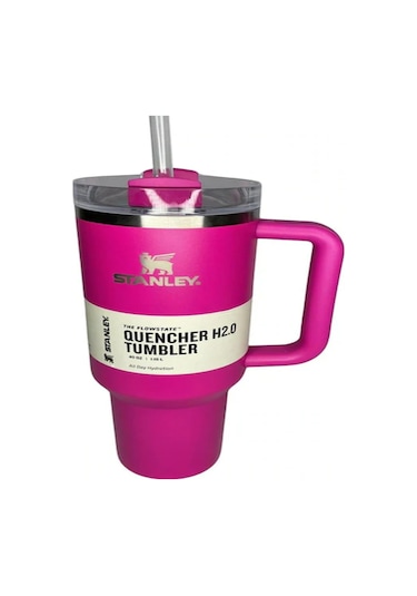 Moveevo Kırmızı Güller Desenli 1.18l Büyük Kapasiteli Paslanmaz Çelik Araç İçecek Krigi - Spor Ve Araç Kullanıma Uygun Isıtıcı/soğutucu Bardak Kırmızı