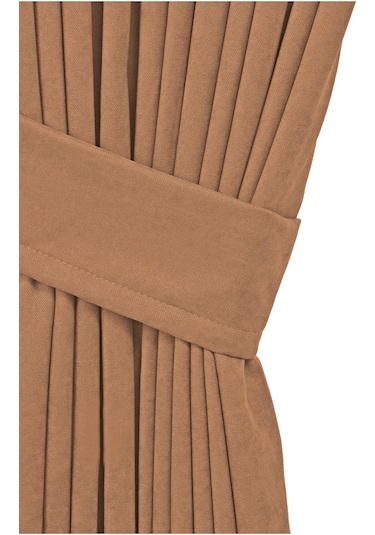 Cheap's Home Petek Dokulu Kadife Dokuma Düz Dikiş Ekstrafor Büzgü Fon Perde Sütlü Kahve