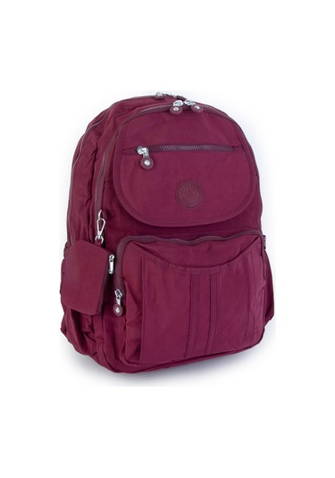 Nas Bag Unisex Büyük Boy Zararlı Kimyasal İçermeyen Waterproof Sırt Çantası Bordo Bordo