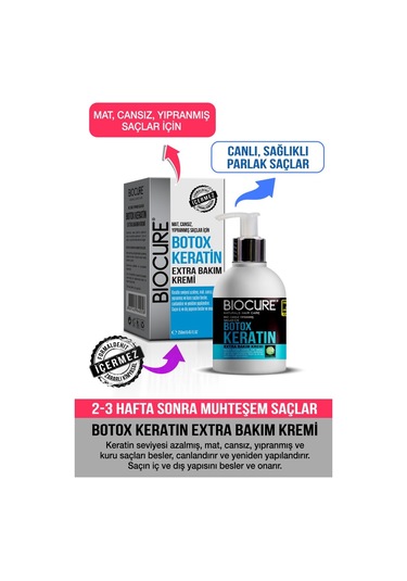 Biocure Keratin Saç Bakım Kremi 250 ML