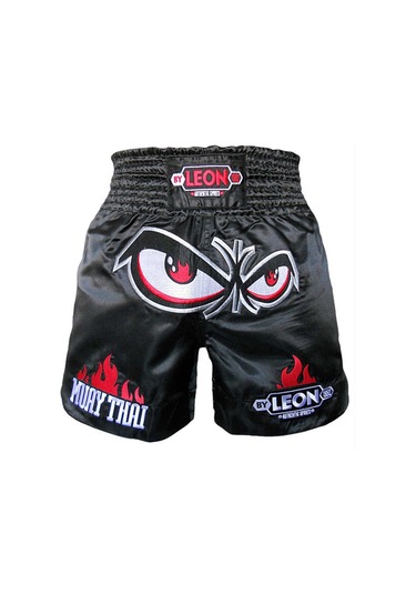 Aksaspor Leon No Fear Muay Thai Ve Kick Boks Şortu Siyah