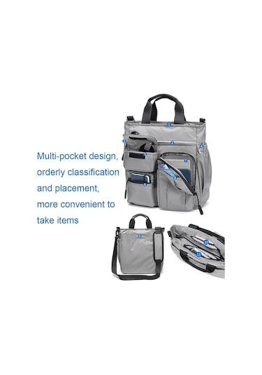 Sones Hafif Rahat Çok Bölmeli Dizüstü Bilgisayar Çantası Büyük Kapasiteli Messenger Çanta