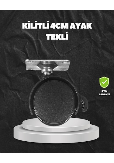 Kilitli 4 Cm Evrensel Tekerlek Ayak Tek Adet