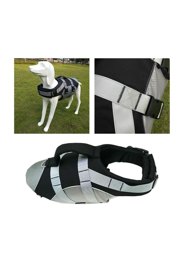 Suntek Yüzme Pet Supply Için Köpek Can Yeleği Xl-siyah