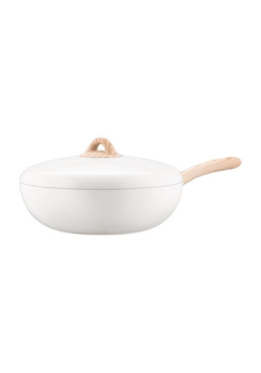 Madame Coco Manon Wok Tava - Beyaz - 29 Cm 8684427113455 Beyaz