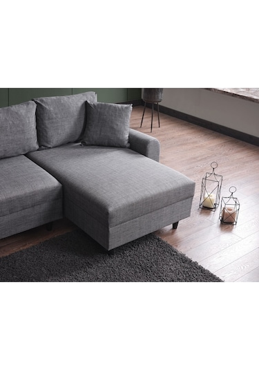 Kagu Corner Flavia Köşe Takımı Puflu Gri