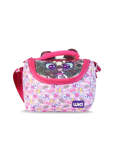 Wia Sweet Cat Kız Çocuk Termoslu Beslenme Çantası Lila