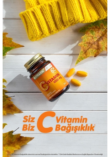 Nutraxin C Vitamin 1000 Mg - C Vitamini Deposu Zaman Salınımlı 30 Tablet