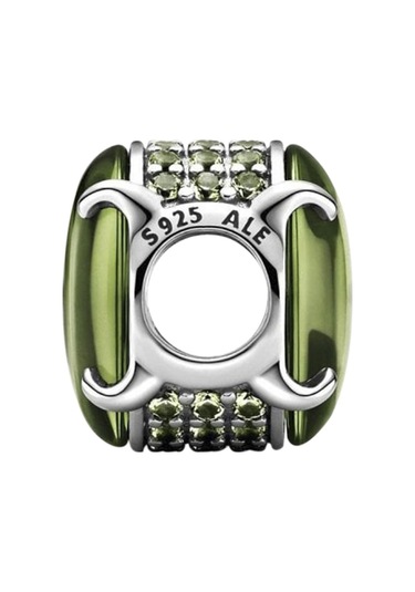 Nur Silver Sarı Murano Taş Gümüş Charm Nur-bl01994