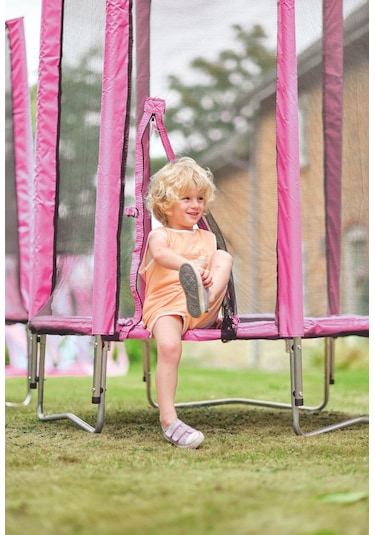 Plum File Korumalı Trambolin - 4 Ft - Pembe Çok Renkli