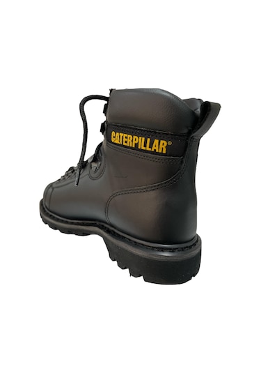 Caterpillar Alaska Black Deri Erkek Bot