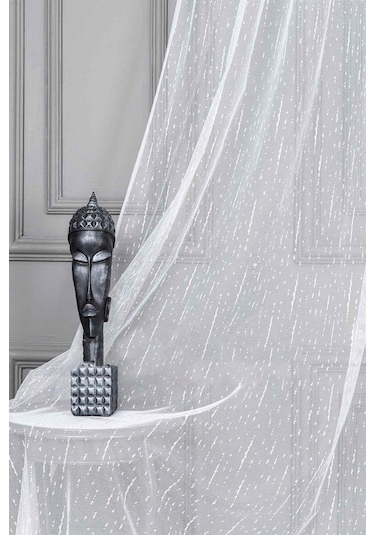 Evdepo Home Kullanıma Hazır Örme Tül Perde (540790588)
