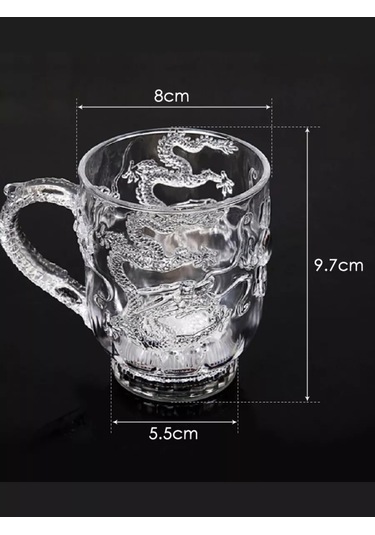 Danimark Işıklı Kupa Ejderha 180890482 Derin Mor-pembe