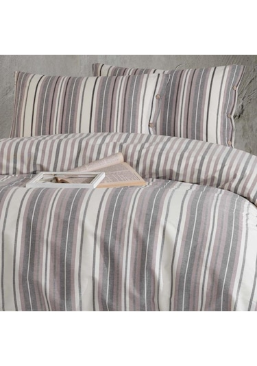 Clasy Butik Native Serisi Çift Kişilik Nevresim Takımı Rune V1 Lila 8681727254161