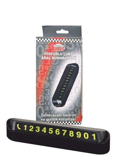 Fosforlu Lüks Araç Numaratörü Araç Telefon Numarası Numaratörü