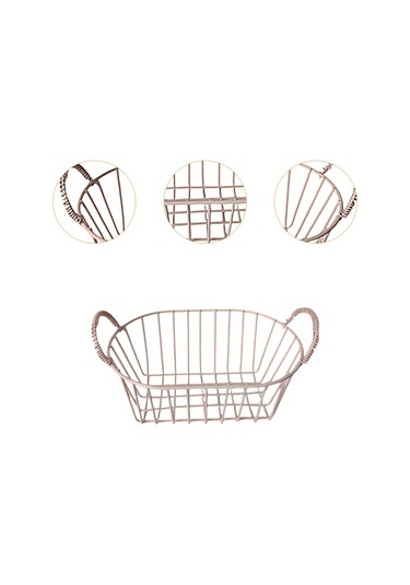 Suntek Ofis Yiyecek İçecekleri Aperatifler İçin Ekmek Sepeti Pembe