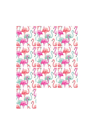 Geekyou Mediterranean Vintage Sticker Mosaik 20x20cm 10 Adet - Pvc Otomatik Yapışkan Duvar Dekorasyonu Diğer