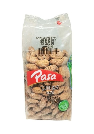 Paşa Kuruyemiş Kavrulmuş Badem Şeffaf Paket 250 G