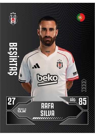 Beşiktaş - Pulse Futbolcu Kartları 2025/26 - Paket