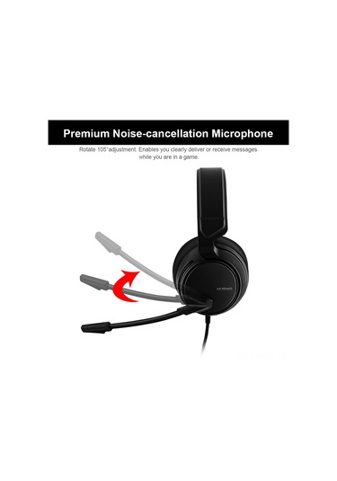 Moveevo Nubwo N12 Kablolu Oyun Kulaklığı - 3.5mm Bağlantı, Mikrofonlu, Ses Kontrolü, Konforlu Kulaklık, Pc/ps4/xbox Uyumlu, Siyah