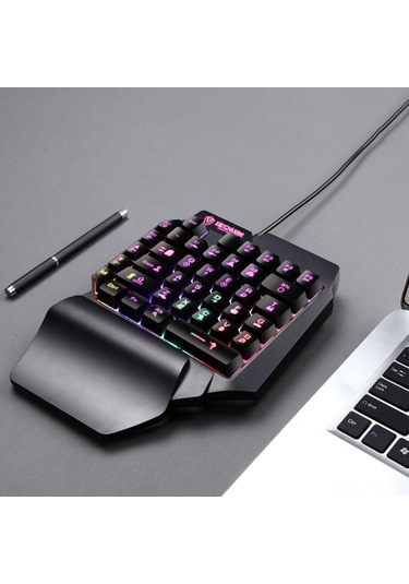 Lemestar 39 Tuşlu Usb Aydınlatmalı Taşınabilir Oyun Klavyesi - E-spor Ve Dizüstü Bilgisayarlar İçin